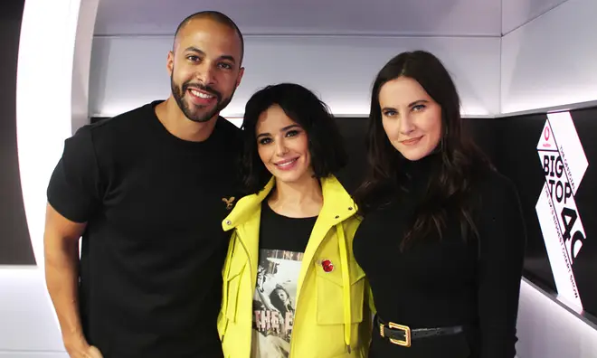 Cheryl with Marvin Humes and Kat Shoob