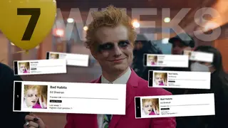 Ed Sheeran marks 7 weeks at Number 1 with 'Bad Habits'
