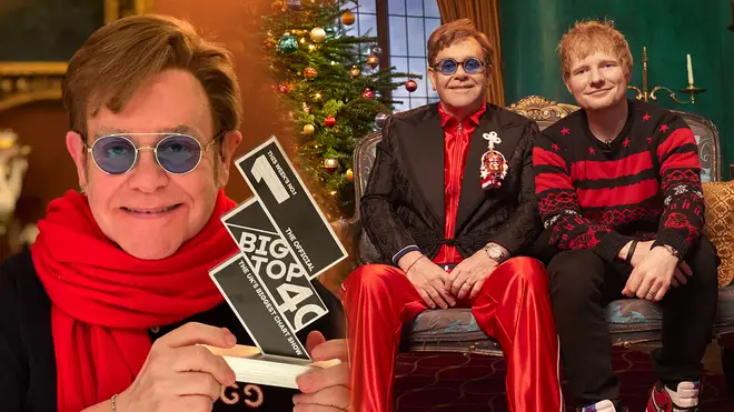 Elton John celebrates 'Merry Christmas' with Ed Sheeran reaching Number 1 in the UK