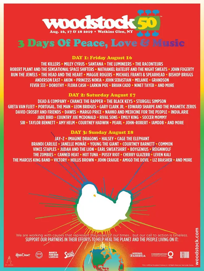 Woodstock 50 official poster unveiled