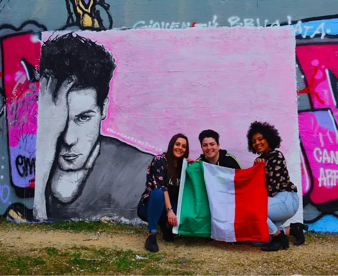 Shawn Mendes mural unveiled in Turin, Italy