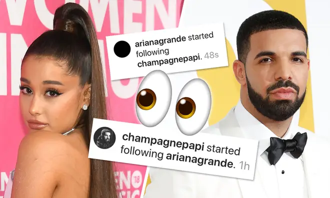 Ariana Grande and Drake follow each other on Instagram