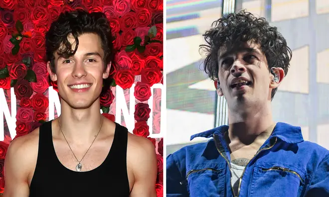 Shawn Mendes and Matty Healy