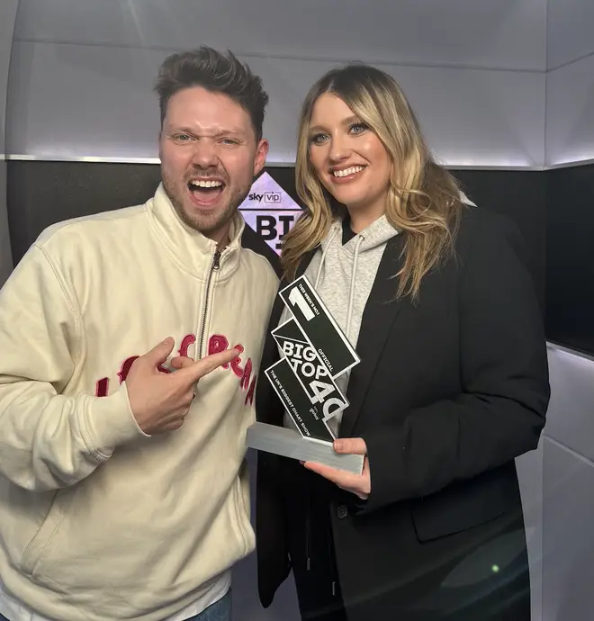 Ella poses with her fifth Big Top 40 trophy!