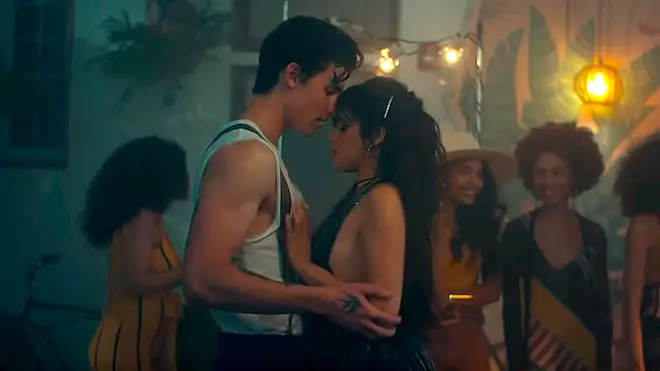 Shawn Mendes and Camila Cabello in 'Señorita' music video